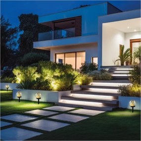 Lampada solare LED con sensore GLEAM LED/1,2V 3000K IP44 40 mAh trasparente/nera