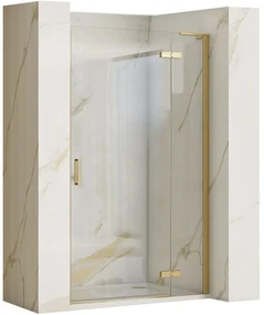Porta doccia Rea Hugo 80 Gold Brush + profilo