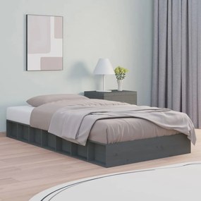 Giroletto Grigio 75x190 Cm Small Single İn Legno Massello /