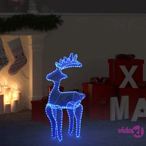 vidaXL Decorazione Natalizia Renna in Rete con 306 LED 60x24x89 cm