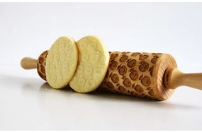 Rullo per pasta in legno goffrato Apples - Valek