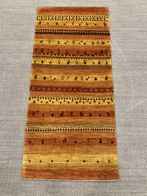 Loribaft Tappeto persiano 150 x 70 Giallo (Iran) Annodato A Mano