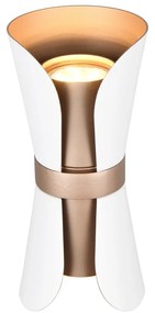 Lampada da parete in colore bianco-bronzo Coat - Trio