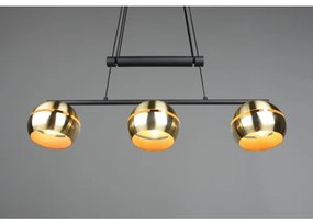 Trio - Lampadario a sospensione con filo FLETCHER 3xE14/40W/230V ottone