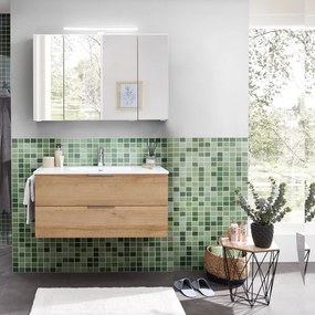 Mobile da bagno sospeso Madeo di Pelipal L 99 x H 48 x P 45 cm rovere riviera, 2 cassetti