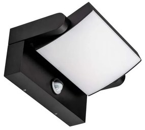 Lampada da parete LED esterna con sensore LED/17W/230V 4000K IP65 nero