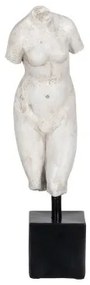 Scultura Busto Bianco Nero 14 x 11 x 43 cm