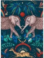 Clarke & Clarke Carta da parati Zambezi - Navy