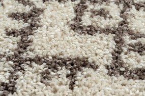 Tappeto BERBER TANGER B5940 cerchio crema / marrone Frange berbero marocchino shaggy