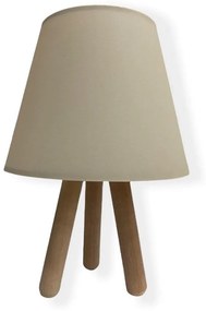 Lampada da tavolo WOOD 1xE27/60W/230V beige