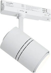 Faretto moderno bianco per binario trifase con LED - 3-Phase Ruler