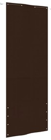 Paravento Per Balcone Marrone 80x240 Cm İn Tessuto Oxford /