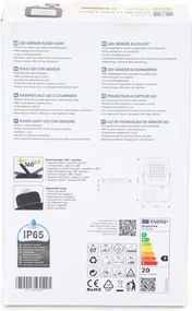 Aigostar - Proiettore LED con sensore LED/20W/230V 4000K IP65