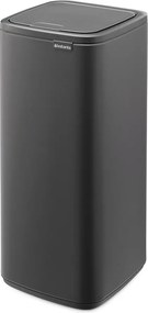 Cestino per la spazzatura grigio scuro in acciaio touch 30 l Bo Touch – Brabantia