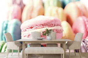 Carta da parati autoadesiva – Macarons colorati