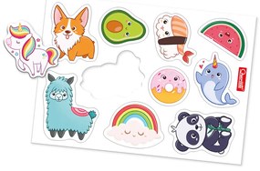 Lavagna magnetica bifacciale con lettere e numeri - 58 magneti