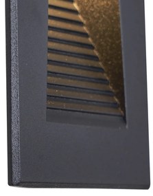 Lampada da Parete da Incasso Moderna Nera 7cm incl. LED IP65 - Trem