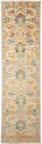 Samarkand Tappeto 290x80 Grigio (Pakistan) Annodato A Mano