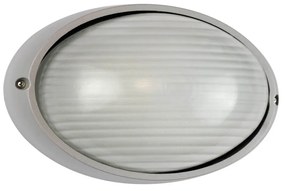 Plafoniera E27 IP54 Grigia 214x142mm Colore Grigio