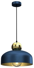 Lampadario su corda HARALD 1xE27/60W/230V blu