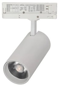 Faro LED 30W Binario Trifase CRI92, 110lm/W, 24°/60°, OSRAM LED Colore  Bianco Naturale 4.000K