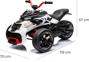 Mini Quad Elettrico per Bambini 3 Ruote 12V ATV 3.0 Bianco...