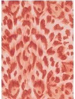 Clarke & Clarke Carta da parati Felis - Red/ Rose Gold