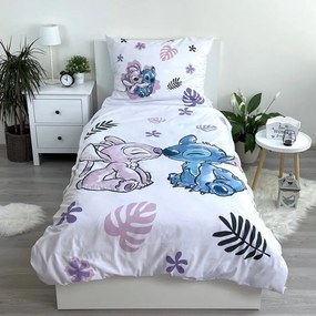 Biancheria da letto per bambini in cotone per letto singolo 140x200 cm Lilo and Stitch - Jerry Fabrics