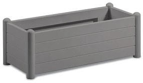 Fioriera ITALIA STEFANPLAST in polipropilene grigio H 35 cm L 100 x P 43 cm