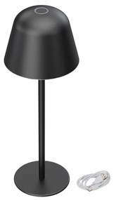 Lampada da Tavolo Ricaricabile 2.2W, IP54 CCT Dimmerabile - Nera Colore del corpo Nero