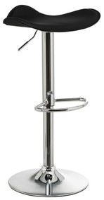 Set di sedie da bar nera in imbottito con altezza regolabile 2 pz (altezza della seduta 73 cm) – Casa Selección