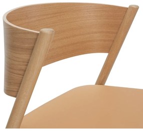 Poltrona marrone chiaro Oblique - Hübsch