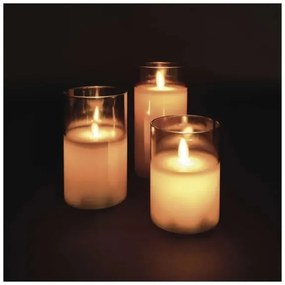 Set da 3 candele LED/6xAA