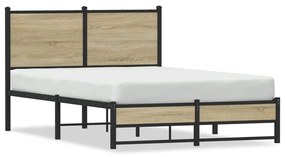 Giroletto Senza Materaso İn Metallo Rovere Sonoma 120x190 Cm /