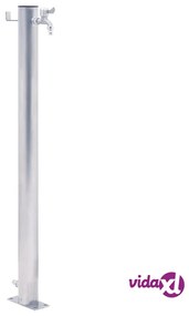 vidaXL Colonna d'Acqua da Giardino 100 cm Acciaio Inox Rotonda