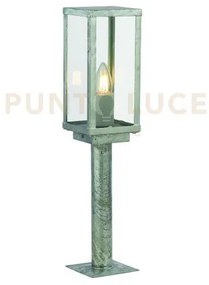 Pali per esterni box ii - metallo argentato zincato e vetro