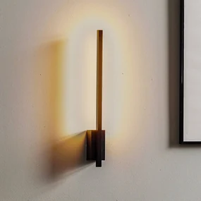 Quitani Applique a LED Tolu, verticale, nero, altezza 45 cm