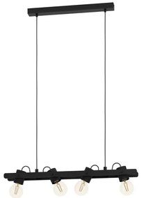 Eglo 43848 - Lampadario a sospensione con filo PLIMSOLL 4xE27/15W/230V