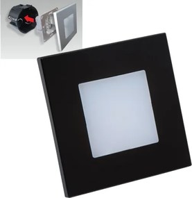 Emithor 48335 - Luce LED da incasso STEP LIGHT LED/1W/230V nera