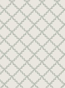 Sandberg Carta da parati Trellis - Forest Green