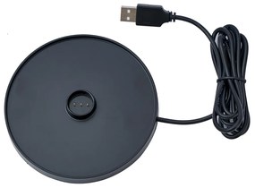 Lampada da tavolo marrone ruggine con LED IP65 ricaricabile con stazione di ricarica - Bass