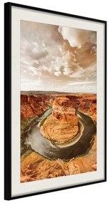 Poster  Colorado River  Cornice Quadri Cornice nera con pass-partout, Larghezza x Altezza Home decor 30x45