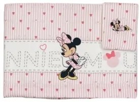 Lenzuola lettino neonato Minnie Mouse love Disney