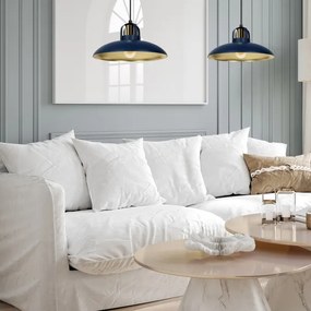 Brilagi - Lampadario a sospensione con filo FLAMENGO 2xE27/60W/230V blu