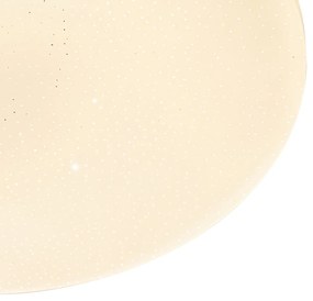 Plafoniera intelligente bianca 38 cm effetto stella con LED e telecomando - Extrema