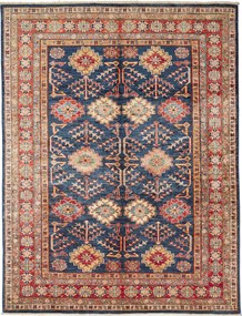 Kazak Tappeto 150 x 200 Blu (Pakistan) Annodato A Mano