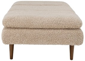 Chaise-longue beige in bouclé Pione - Bloomingville
