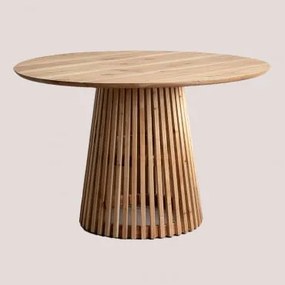 Tavolo da pranzo rotondo in legno Mura Ø120 cm - Sklum