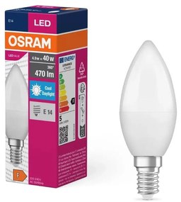 Lampadina LED VALUE B40 E14/4,9W/230V 6500K - Osram