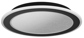 Plafoniera LED Macchioni Ø 38 cm nero IP20 cct da bianco caldo a bianco freddo con regolazione di temperatura, 2360 lumen EGLO